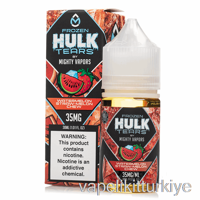 Vape Türkiye Dondurulmuş Karpuz Saman Kavun çiğnemek - Hulk Gözyaşı Tuzları - 30ml 35mg